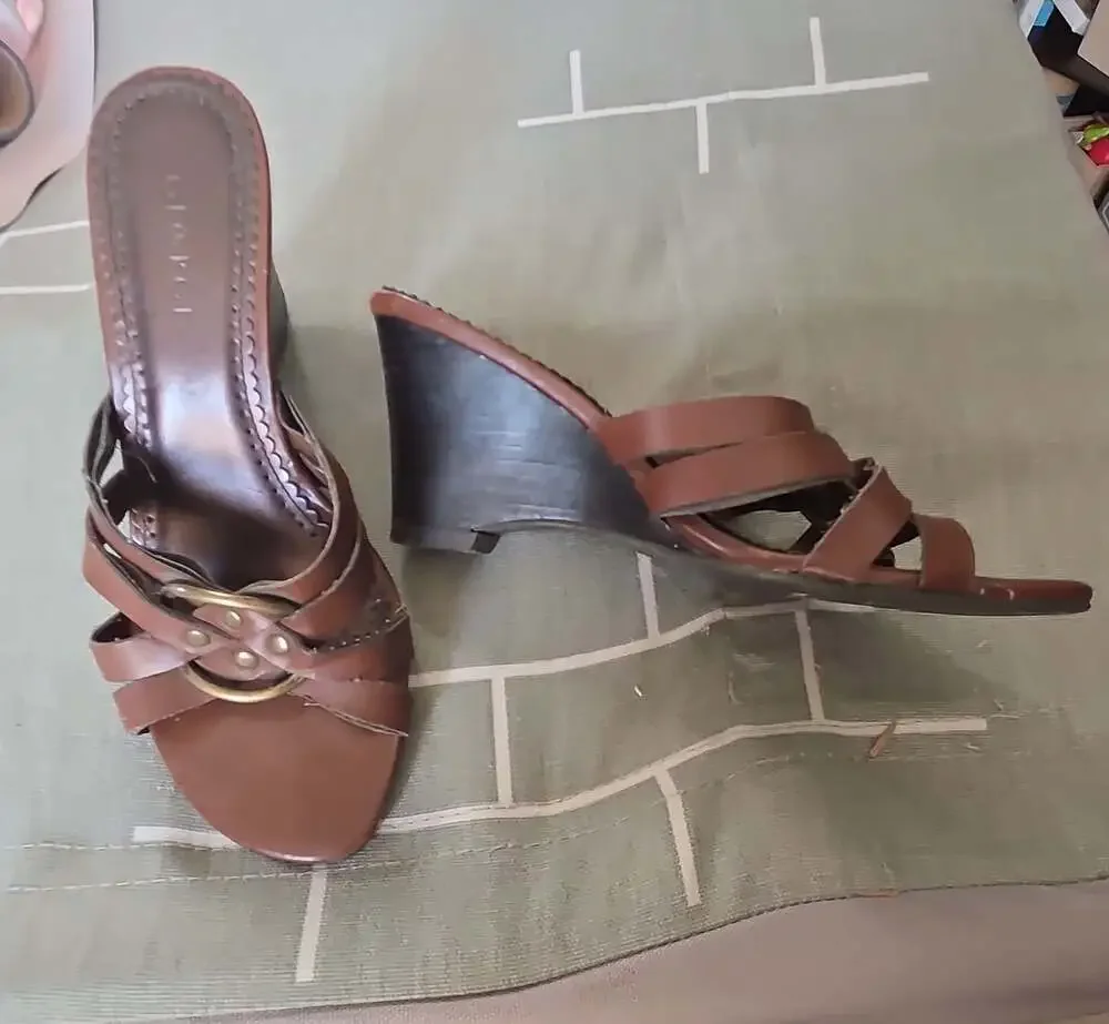 George Brown Heeled Sandals Size 9